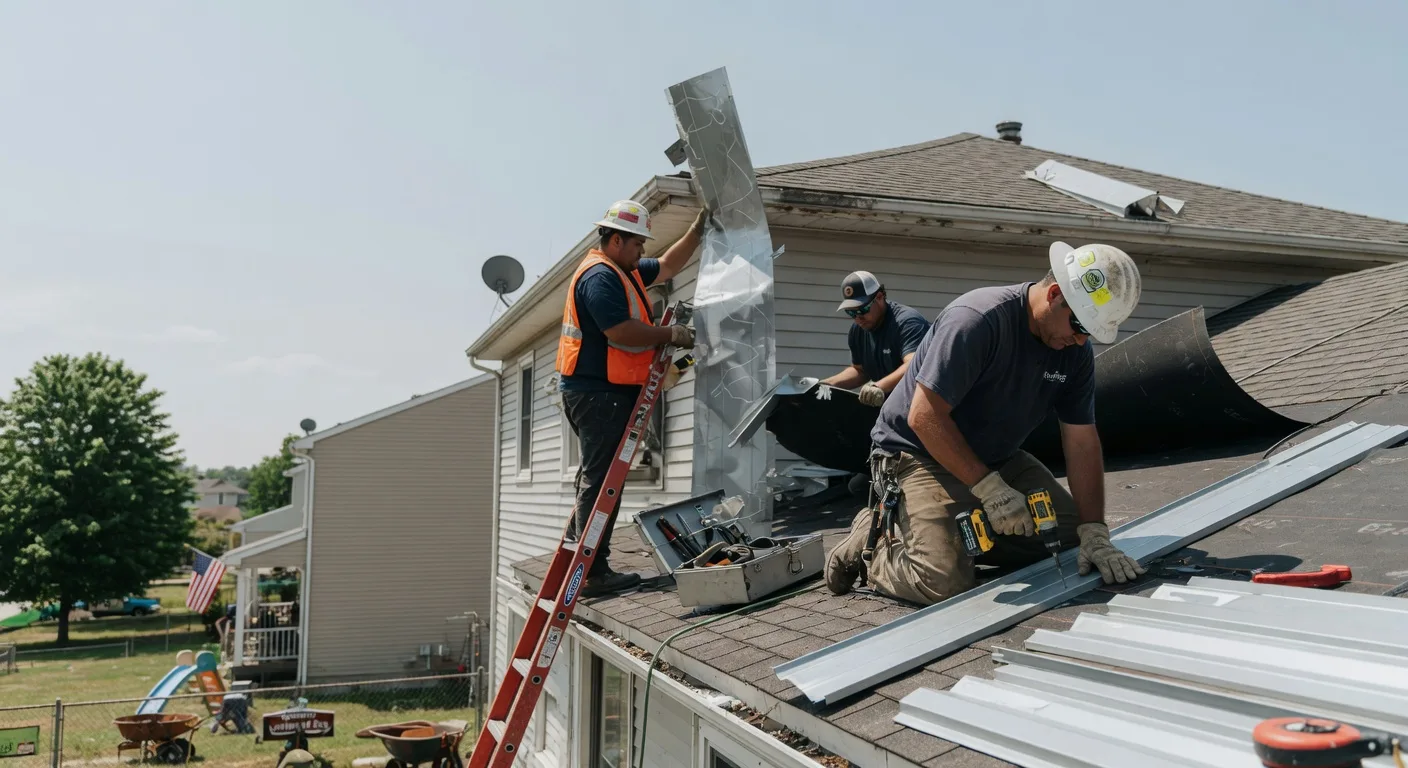 Storm Damage Metal Roof Repair in Newington, GA